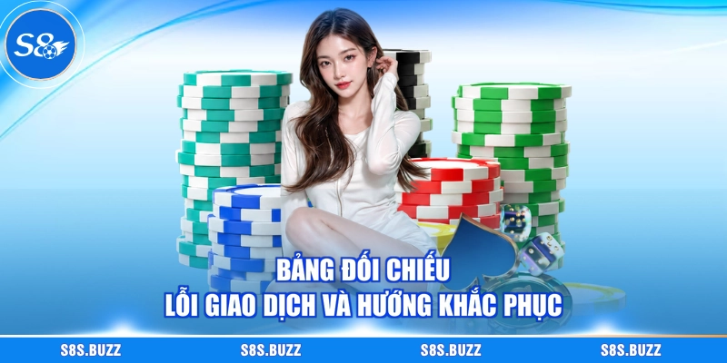 Bảng đối chiếu lỗi giao dịch và hướng khắc phục