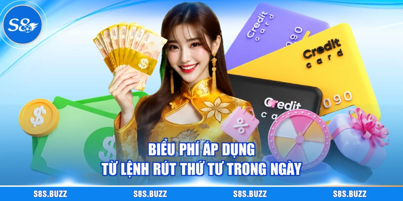 Biểu phí áp dụng từ lệnh rút thứ tư trong ngày