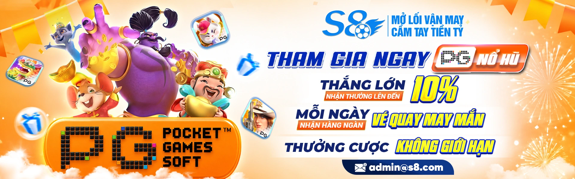 Nổ hũ S8 miễn phí lượt quay mỗi ngày